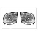 Headlight halo style chrome housing
