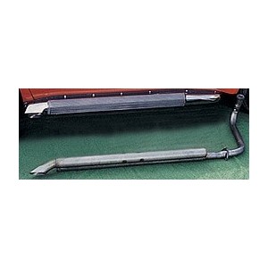 Side exhaust mufflers pr alumunized