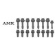 Kit de vis pour collecteur d'echappement