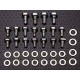 Kit vis pour Carter d'huile moteur chrome