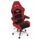 Red & Black Office racing chair C5 logo