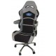 Chaise de Bureau Gris/Noir Logo oval Ford