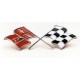 Side fender Crossed flags