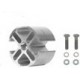 Spacer 2" d'hélice de ventillateur moteurnaluminium