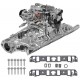 Kit Complet d'admission carburateur / pipe Chrome